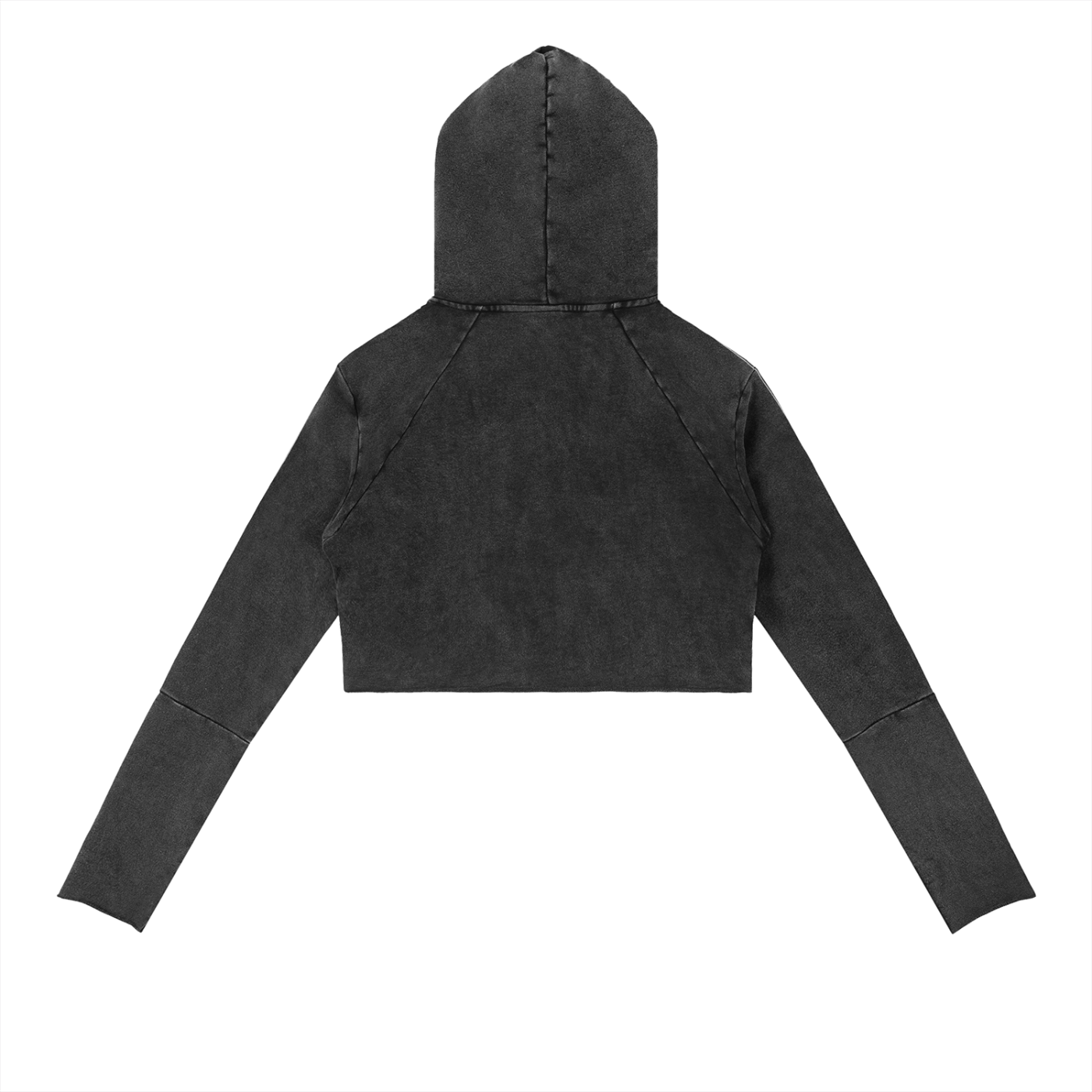 Trendy Vintage Cropped Hoodie