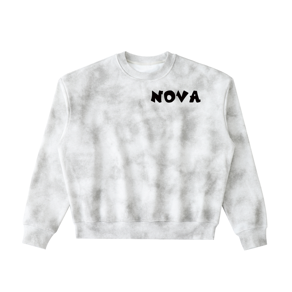 Dirty Washed Boxy Fleeced Sweatshirt